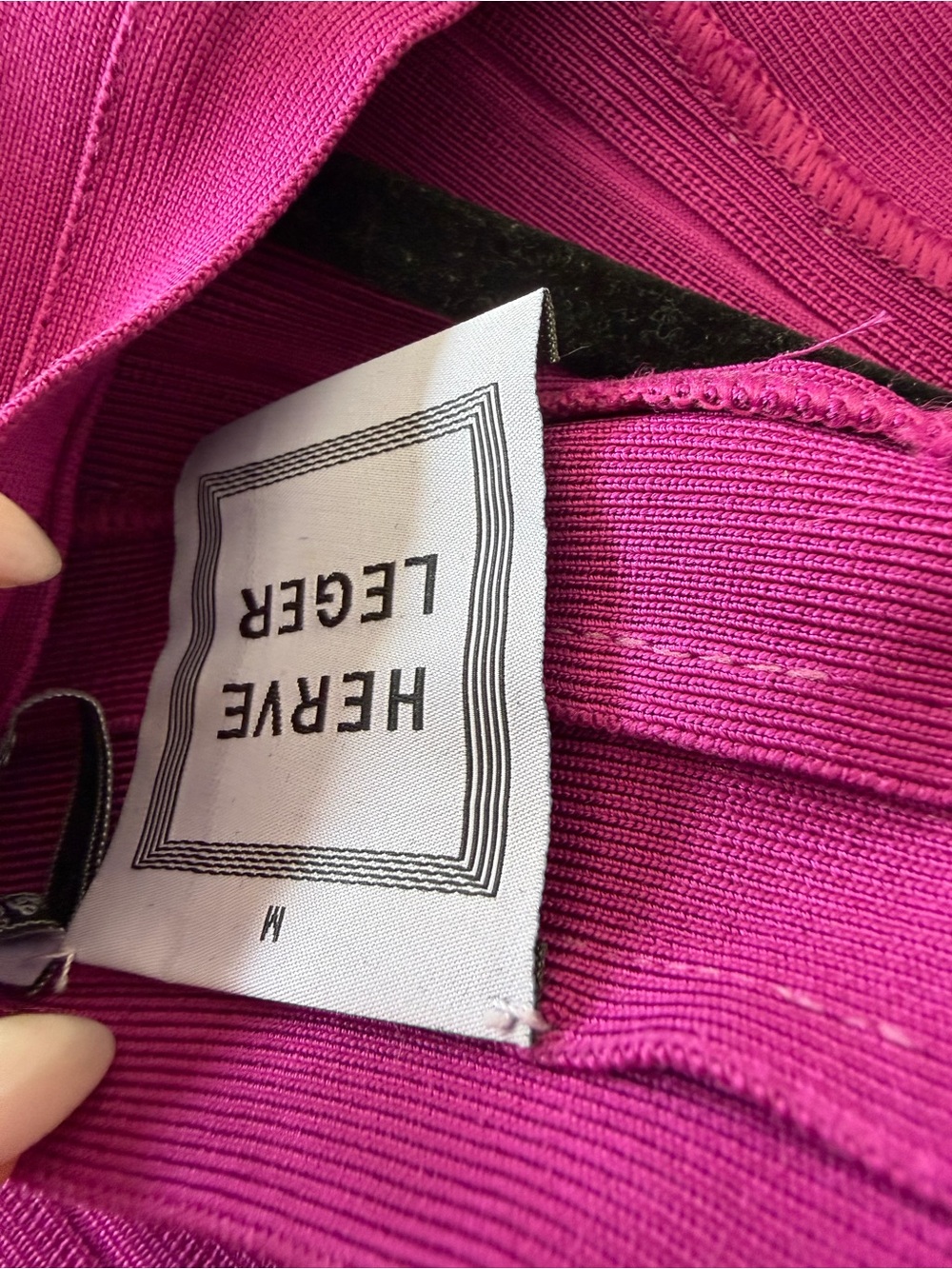 Herve Leger Fuchsia Bandage dress